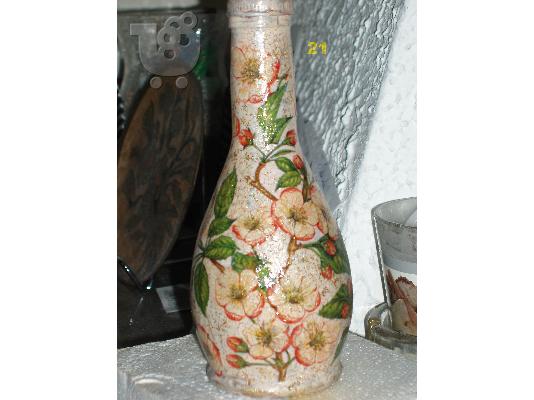 PoulaTo: Χειροποίητα μπουκαλια decoupage