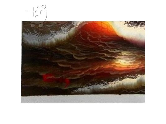 Πίνακας ζωγραφικής (Sunset in Greece) Oil Painting on canvas