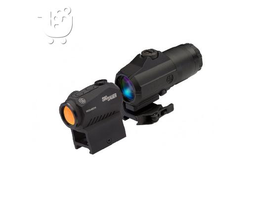 SIG SAUER ROMEO5 RED DOT SIGHT WITH JULIET3 3X MAGNIFIER COMBO SORJ53101 (PRICE USD 360)