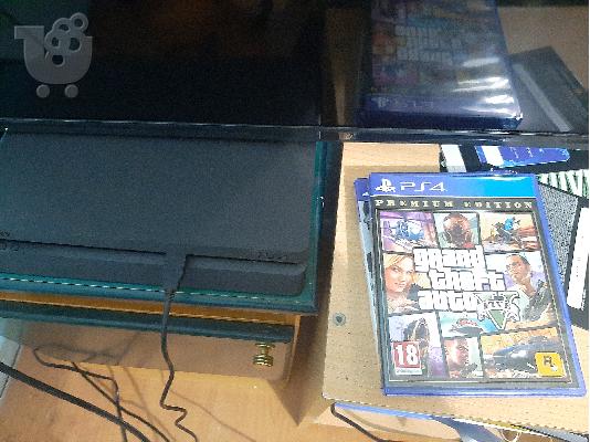 PoulaTo: Ps4 500 gb slim + fifa 21 + gta v