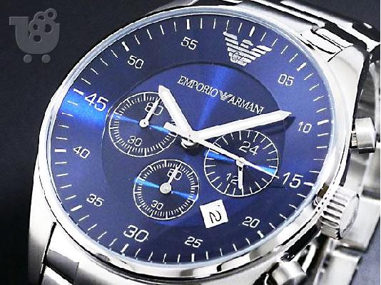 Emporio Armani Mens Chronograph Stainless Bracelet Watch AR5860