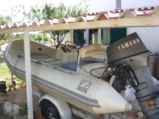 PoulaTo: yoght line zodiac 380 me 50 hp  yamaha 