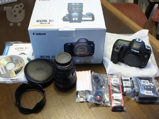 PoulaTo: Ολοκαίνουρια Canon - EOS 5D Mark III DSLR φωτογραφική μηχανή με 24-105mm f / 4L IS Lens - Μαύρο