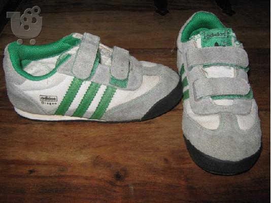 PoulaTo: adidas καστορινα γκρι με πρασινο Νο25 0503