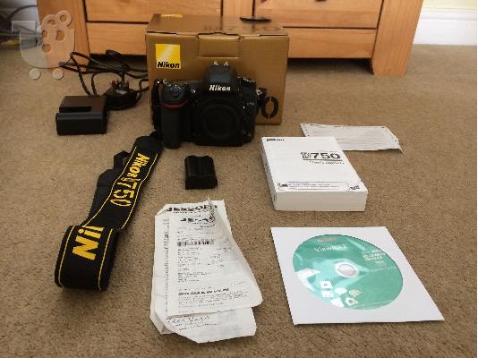 PoulaTo: Nikon D D750 24.3MP Digital SLR Camera - Black (Body Only)