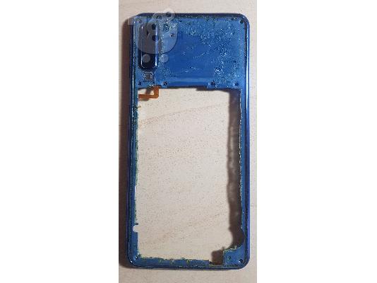 Μεσαίο Πλαίσιο Samsung Galaxy A7 2018 A750 Μπλέ