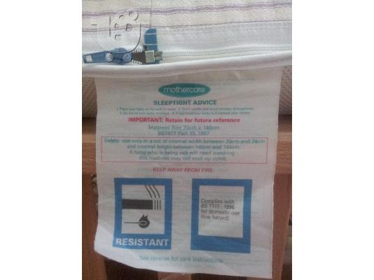 Κρεβάτι παιδικό και στρώμα mothercare σαν καινούρια!