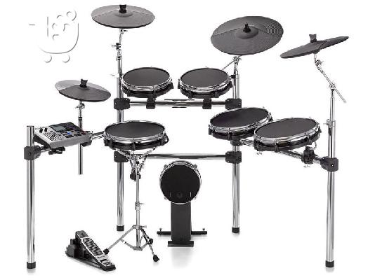 Alesis DM10 X Mesh E-Drum Set - Gibraltar 9608M Drummer Seat - Gibraltar 5711DB Bass Drum ...