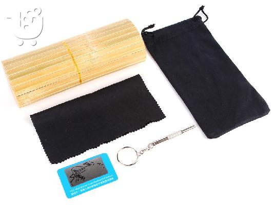 Brand New Authentic Bamboo Mirror Sunglasses