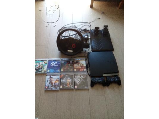 PoulaTo: playstation 3 slim(500gb) + πολλα extra