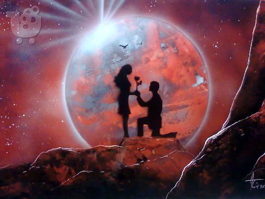 PoulaTo: Spray paint art  Lover's by YannisArt