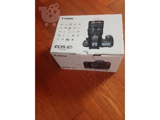 PoulaTo: Canon - EOS 6D DSLR φωτογραφική μηχανή με 24-105mm f / 4L IS Lens - Μαύρο