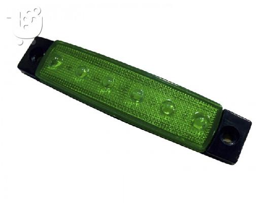PoulaTo: LED Φώτα Όγκου Φορτηγών IP66 Πράσινο 