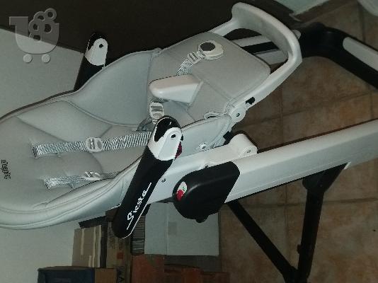 PoulaTo: Peg Perego Καρέκλα Φαγητού Siesta Highchair Follow Me Ice