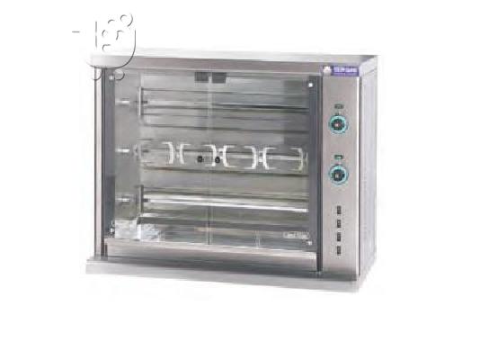 PoulaTo: Κοτοπουλιέρα ηλεκτρική με 3 σούβλες 1060x450x840mm ΚΑΙΝΟΥΡΙΑ