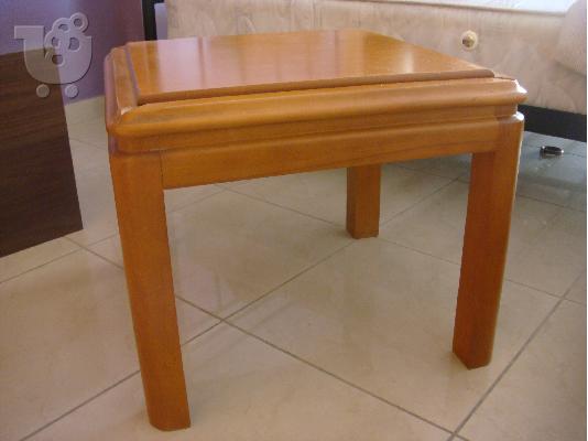 PoulaTo: Σετ ξύλινων τραπεζιών 50x50x42