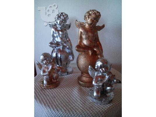 HAND MADE CANDLE- HOLDERS- ANGELS-MADONNAS& DECOR ITEMS-BY NIKOS TSOKOS.