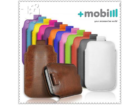 ΘΗΚΗ ΔΕΡΜΑΤΙΝΗ FLIP για Apple IPhone 4 4S