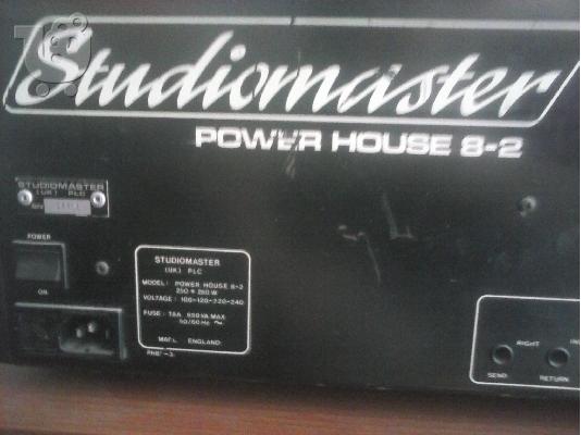 ΠΩΛΕΙΤΑΙ ΜΙΚΡΟΦΩΝΙΚΗ STUDIOMASTER POWERHOUSE 8-2 ( 250W+250W)