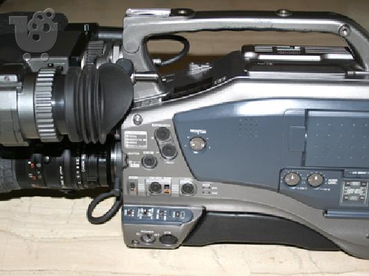 jvc gy dv 5000 pro-2 fakous (1 canon 16ari & 1 fujinon 14ari) -2 koutia kasetes standart d...
