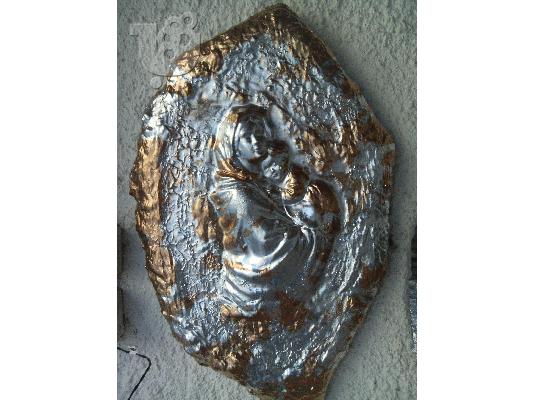 PoulaTo: HAND MADE CANDLE- HOLDERS- ANGELS-MADONNAS& DECOR ITEMS-BY NIKOS TSOKOS.