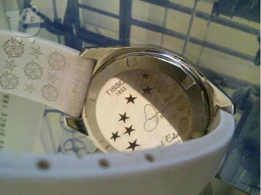 TISSOT PRC100 Danica Patrick White Rubber Strap Limited Edition