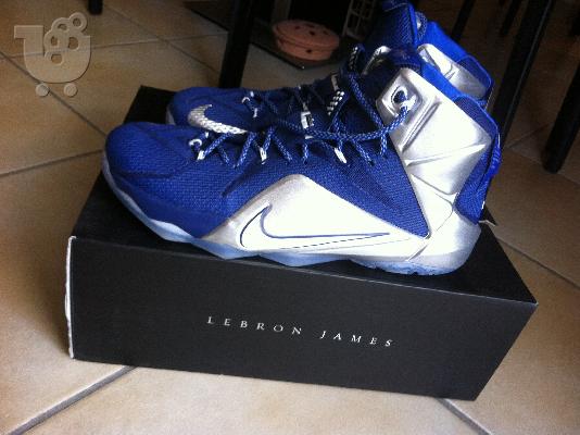 PoulaTo: Lebron 12 Μπλε-Ασημί νούμερο 47.5