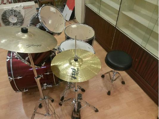 Πωλείται Full Drumset SONOR Smart Force Wine Red Studio - € 350,00