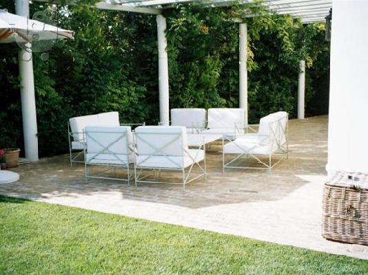 fauteuil de jardin επιπλα κηπου ομπρελες φωτιστικα βεραντας εξοχης πισινας σφυρηλατα χειρο...