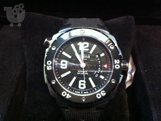 ALPINA Adventure Diver Automatic Black Rubber Strap