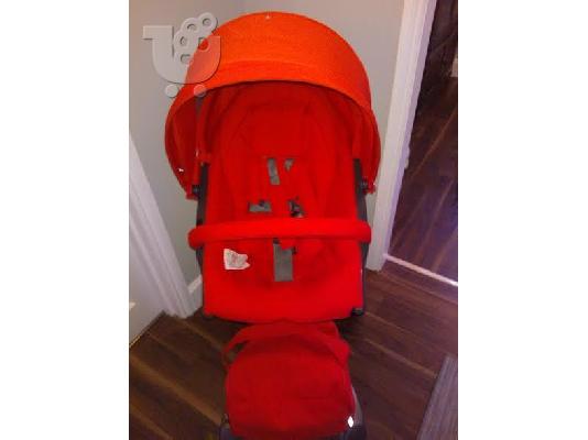 PoulaTo: Stokke Xplory V3 Κόκκινο Καροτσάκι / Καλαθούνα / παιδικό καροτσάκι