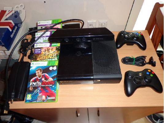 PoulaTo: Μεταχειρισμένο - Xbox 360 + Kinect + 2 original χειριστηρια + 4 παιχνιδια + HDMI