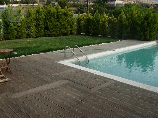 PoulaTo: ξυλινο δαπεδο εξωτερικου χωρου , deck , πισινας κηπου