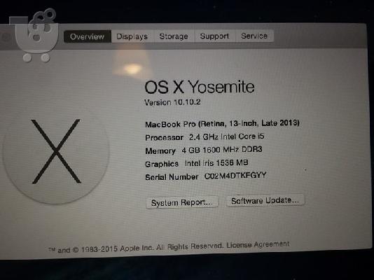 PoulaTo: Apple MacBook Pro Retina MGX72GR/A 13