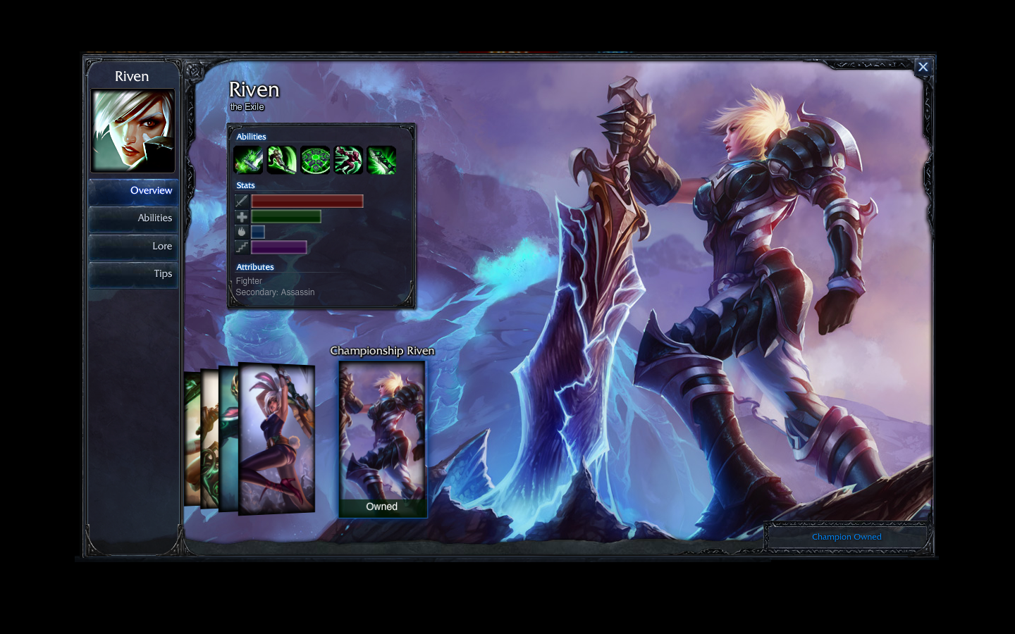 PoulaTo: League of legends ACC With Championship riven skin and icon 80+champs 30+ skins