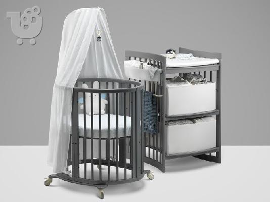 Κρεβατάκι Stokke Sleepi & Αλλαξιέρα Stokke Care