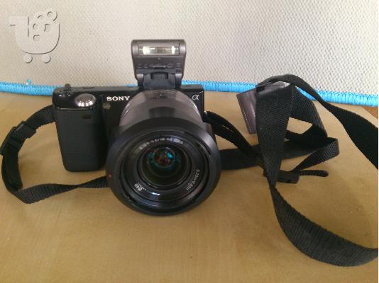 φωτογραφική sony nex-5+18-55mm φακός+όλα τα περιφερειακά