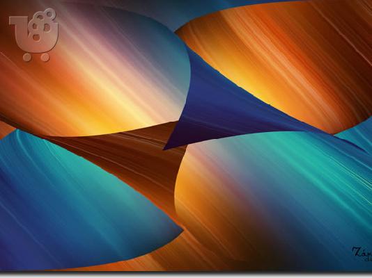 PoulaTo: Abstract No 19 / 60X100 εκατοστά