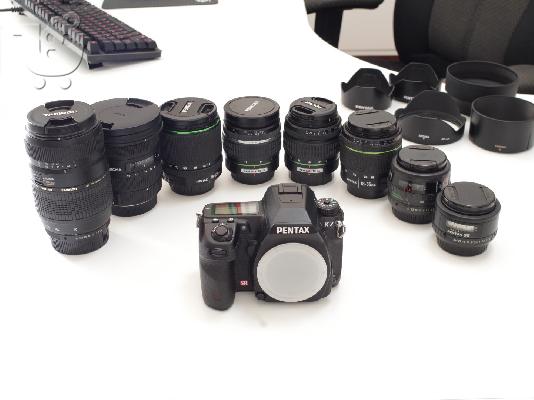 PoulaTo: DSLR PENTAX K-7 + πλήρες σετ φακών