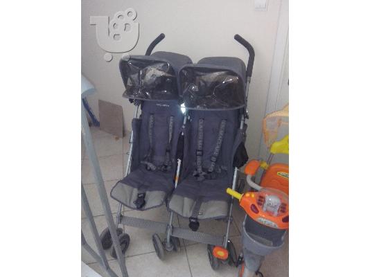 καροτσι διδυμων maclaren,ποδηλατακια,αλαξιερα