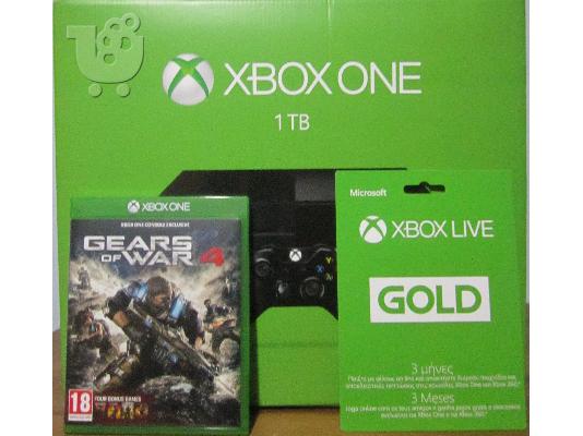 PoulaTo: XBOX ONE 1TB+GEARS OF WAR 4+XBOX LIVE GOLD+1 ΧΡΟΝΟ ΕΓΓΥΗΣΗ