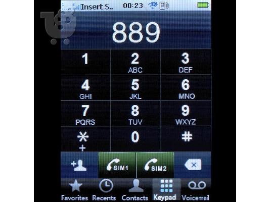 Κινητό με 2 κάρτες dual sim Bluetooth Internet Ελληνικό μενού 3S...