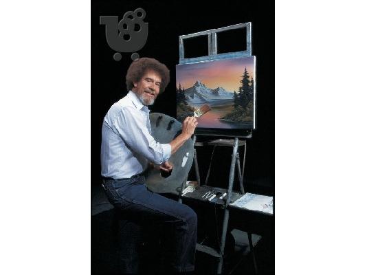 Μαθήματα ζωγραφικής με τον Bob Ross (στα ελληνικά)