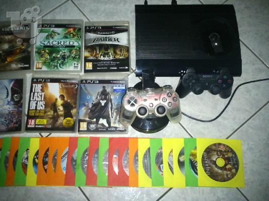 PoulaTo: Πωλείτε Play station 3 500MB super slim σε άριστη κατάσταση με 29 παιχνίδια 2 χειριστήρια και φορτιστή για τα χειριστήρια