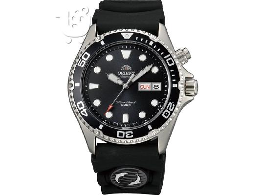 PoulaTo: ORIENT Automatic Black Rubber Strap