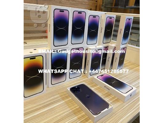 PoulaTo: Apple iPhone 14 Pro 128GB κόστος 800 EUR, iPhone 14 Pro Max 128GB κόστος 850 EUR, iPhone 14 128GB κόστος 600 EUR , iPhone 14 Plus 128GB κόστος 630 EUR