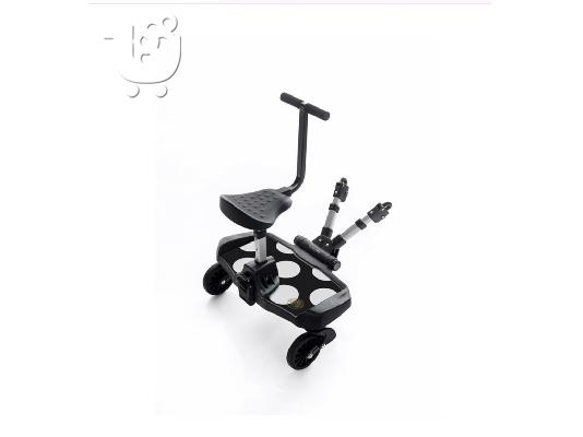 Κάθισμα καροτσιού για δεύτερο παιδί Bumprider Sit on Board Black - White Dots...