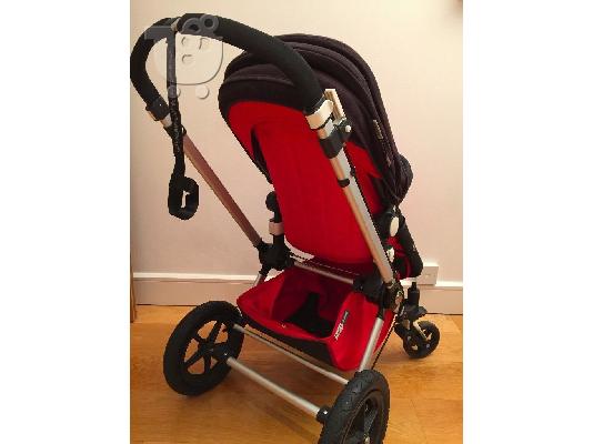 PoulaTo: Red Bugaboo Base Black Hood Cameleon