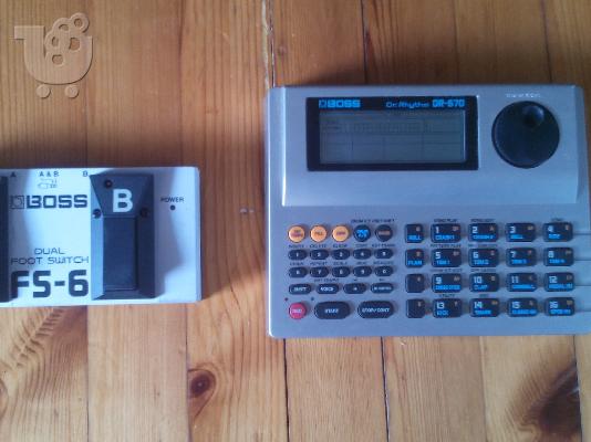 PoulaTo: Πωλειται Drum Machine Boss Dr-670 + Dual Foot Switch Boss FS-6