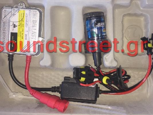 PoulaTo: Kit HID Xenon Silver Slim Ψηφιακά αλουμινίου Η1 Μονή λάμπα 6000K